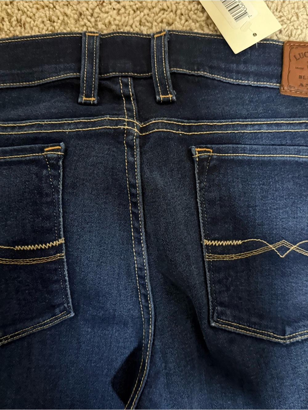 New with Tags Lucky Brand Dark Charlie Skinny Jeans - Picture 5 of 6